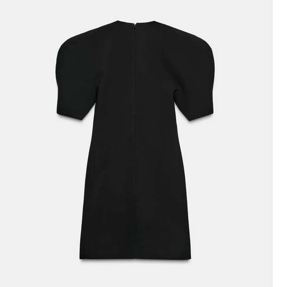 ❗️BUY NOW-ITEM WILL BE REMOVED SOON❗️ ZARA Elegant Black Puff Sleeve Short Dress - Picture 4 of 6